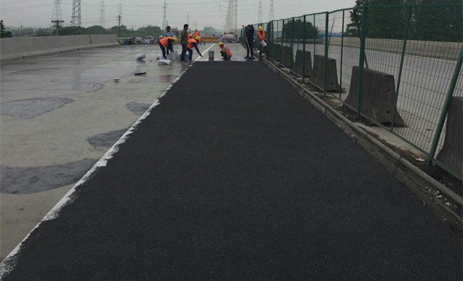 環(huán)氧地坪漆，水性地坪漆，地坪工程案例 - 太倉(cāng)338國(guó)道彩色防滑路面，橋面防滑工程！